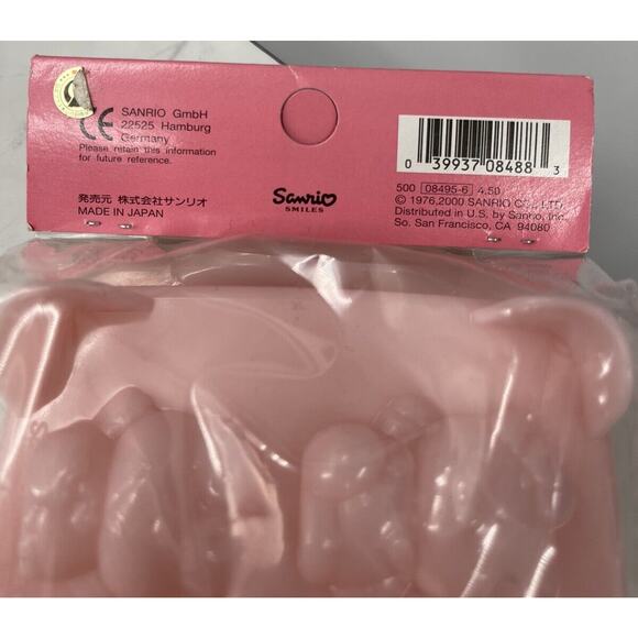 New Vintage 2000 Sanrio Character Ice Cube Tray Hello Kitty Mimmy Keroppi Purin - Picture 11 of 11